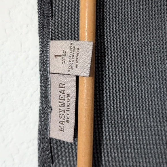 Easywear By Chico's Layering Tank Top Dark Gray Size 1/(8) - Picture 3 of 6